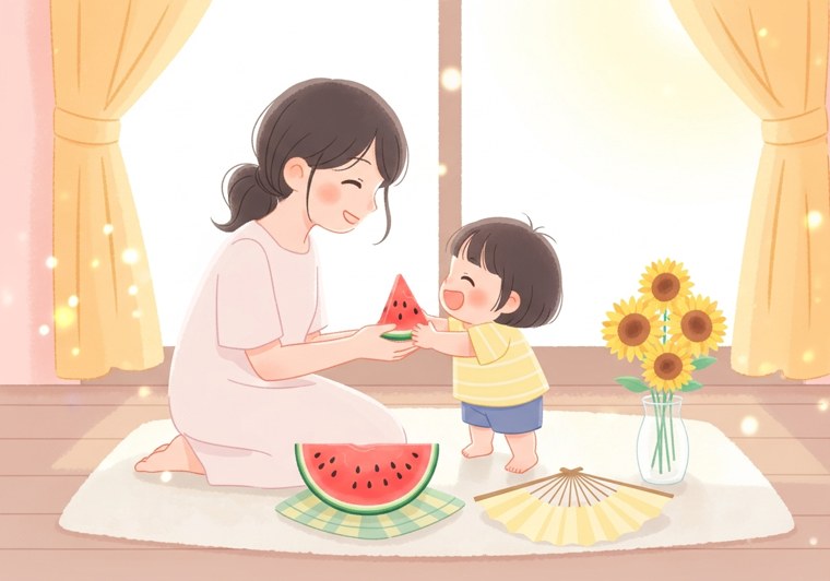 夏休みのおうち右脳あそび